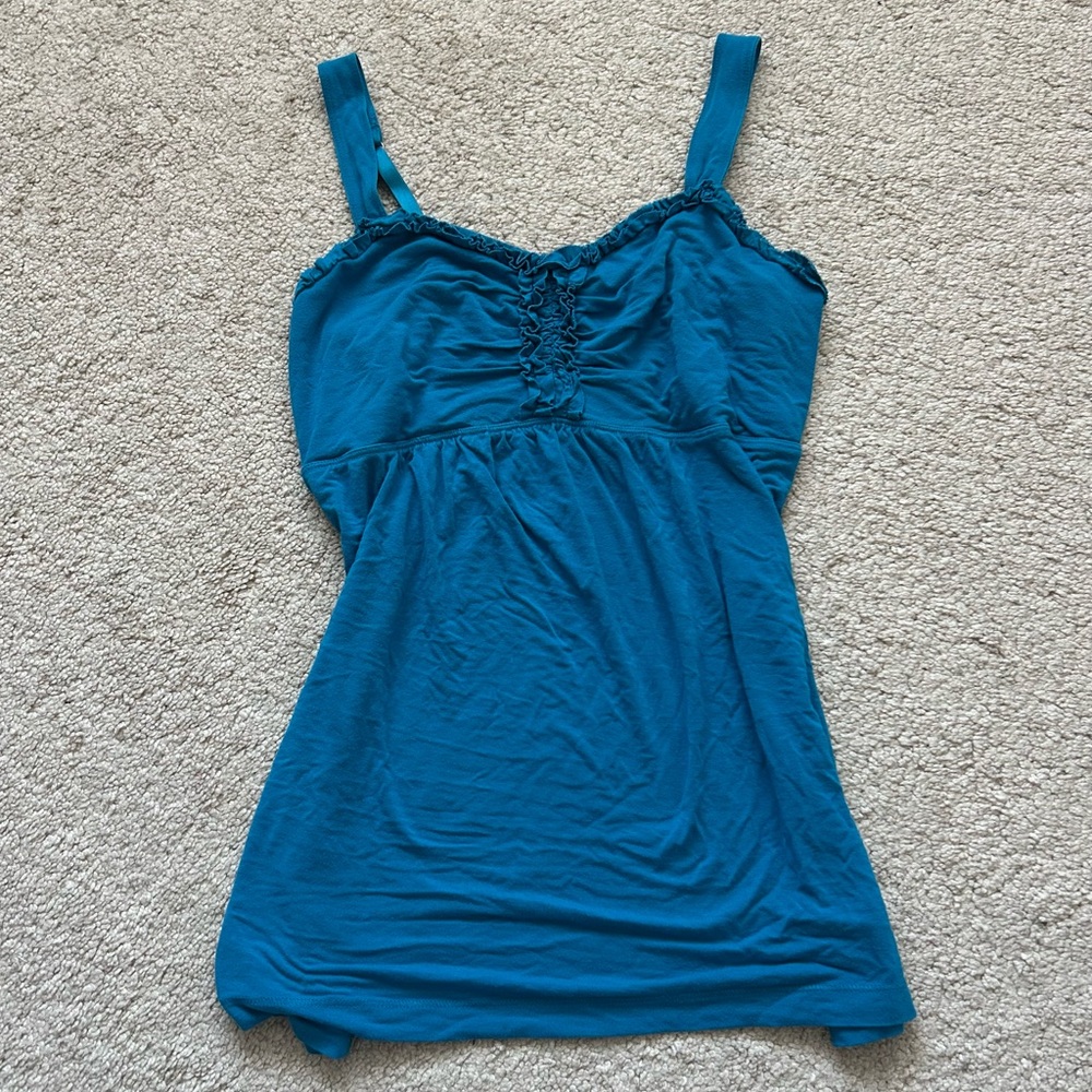 Y2K Babydoll Blue Top